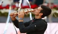 Djokovic celebrates his 4th Madrid Masters title in 2019